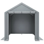 Abri de garage 190 × 170 × 200 cm, structure tubulaire en acier galvanisé, bâche PE 170 g/m², porte enroulable avec fermeture éclair, imperméable