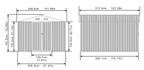 Abri de jardin 3 x 2,4 m (10 x 8 pi) en acier galvanisé, 7,46 m² (10 x 8 pi), toit à deux pans, double porte, fentes d'aération, châssis, gris