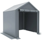Abri de garage 190 × 170 × 200 cm, structure tubulaire en acier galvanisé, bâche PE 170 g/m², porte enroulable avec fermeture éclair, imperméable