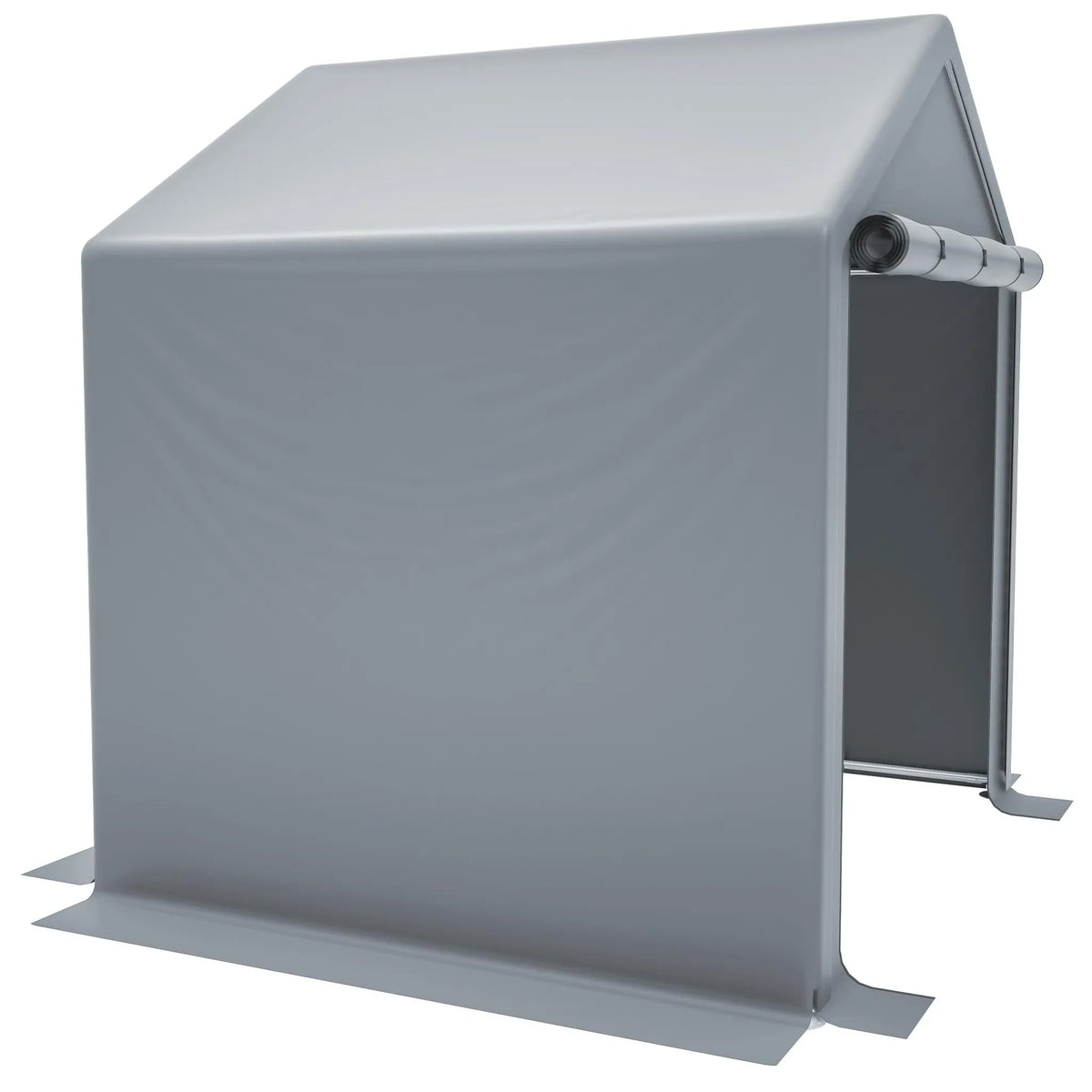 Abri de garage 190 × 170 × 200 cm, structure tubulaire en acier galvanisé, bâche PE 170 g/m², porte enroulable avec fermeture éclair, imperméable