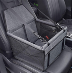Siège auto lavable pliable pour petits chiens et chats gris