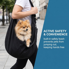 Sac de transport respirant pour chiens et chats jusqu'à 15 kg noir
