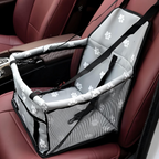 Siège auto imperméable respirant pour chiens chats et petits animaux gris