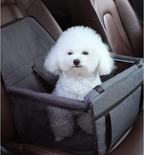Siège auto lavable pliable pour petits chiens et chats gris