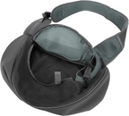 Sac bandoulière respirant en nylon pour chiens et chats gris