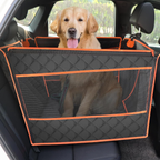 Siège auto renfocé pour chiens banquette arrière orange