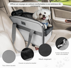 Siège auto multifonction pour chiens et chats certifié cabine gris clair