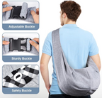 Sac bandoulière en coton pour chiens et chats jusqu'à 7,5 kg gris