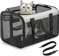 Sac de transport pliable approuvé en cabine pour chats et chiens noir