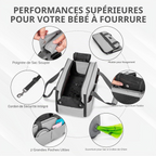 Siège auto multifonction pour chiens et chats certifié cabine gris clair