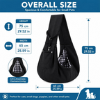 Sac de transport respirant pour chiens et chats jusqu'à 15 kg noir
