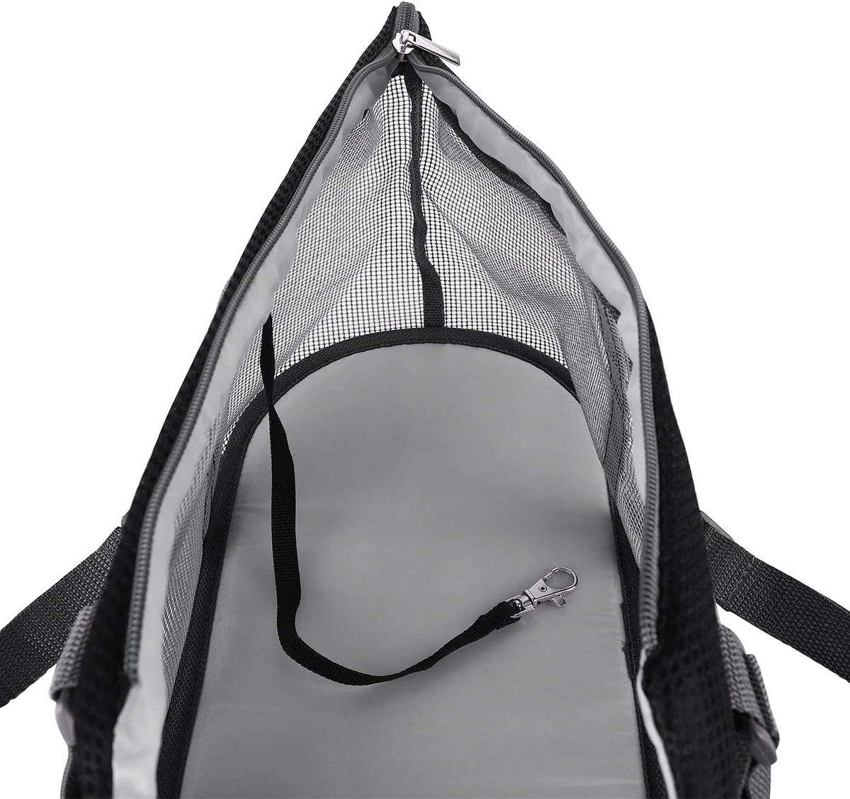 Sac bandoulière respirant pour chiens et chats noir