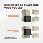 Siège auto renfocé pour chiens jusqu'à 18 kg noir